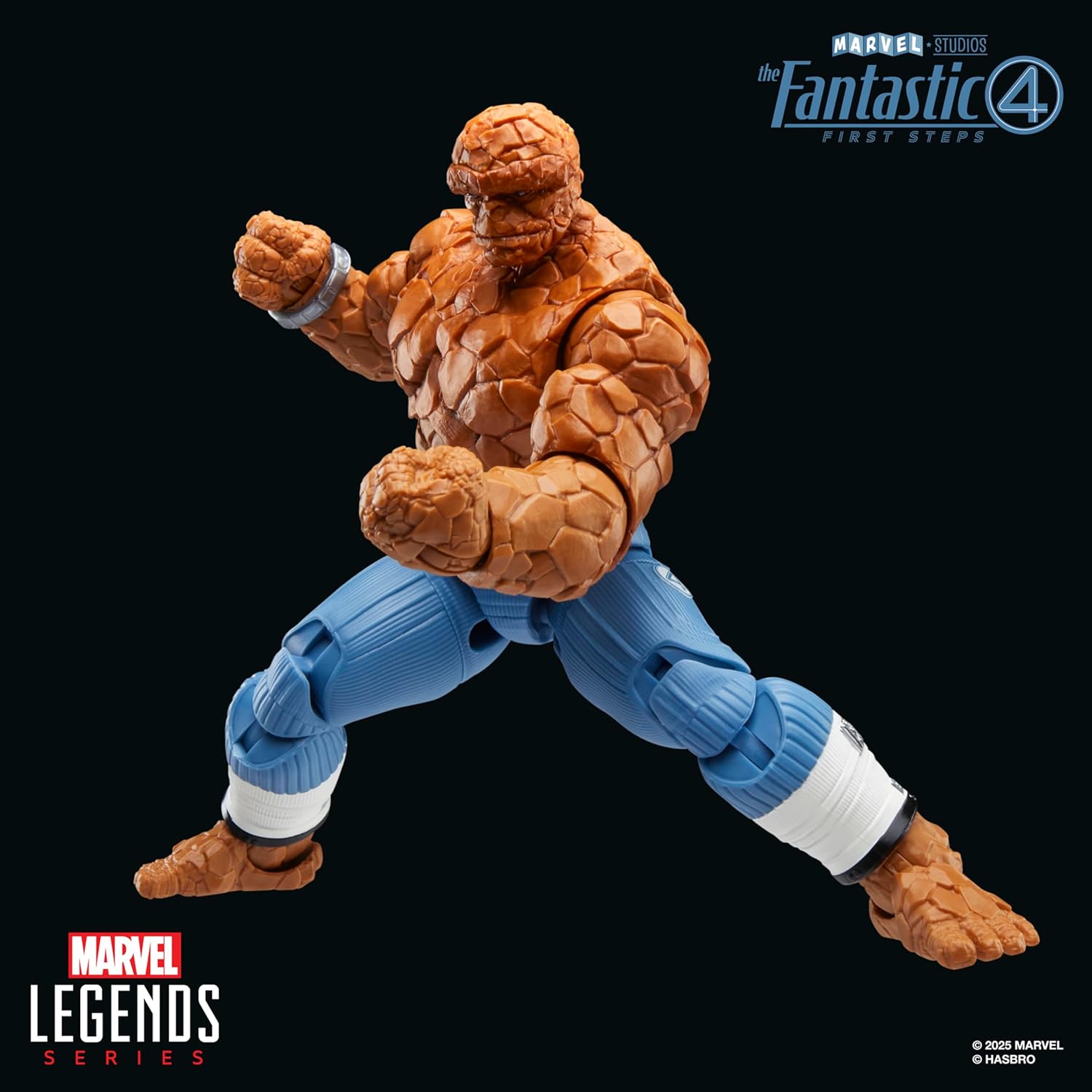 Marvel Legends Series The Thing, The Fantastic Four: First Steps Ben Grimm Movie Collectible 6 Inch Action Figure Toy