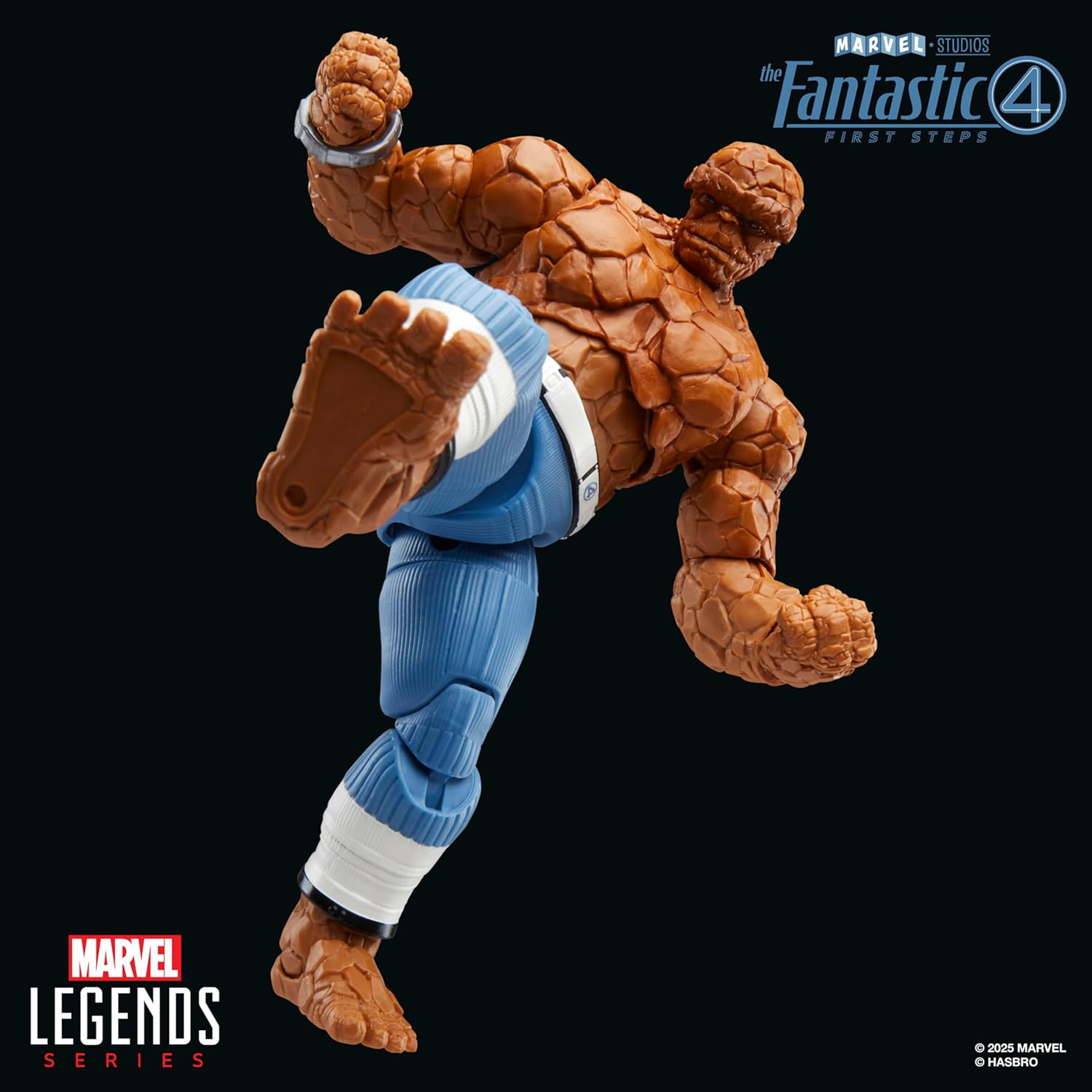 Marvel Legends Series The Thing, The Fantastic Four: First Steps Ben Grimm Movie Collectible 6 Inch Action Figure Toy