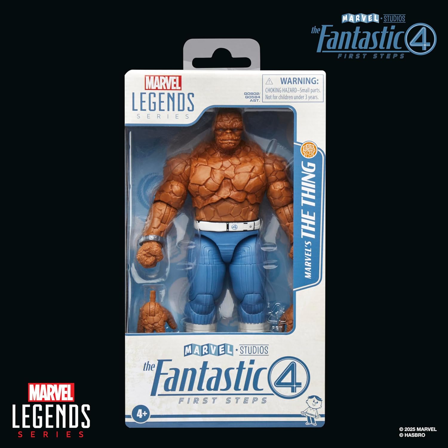 Marvel Legends Series The Thing, The Fantastic Four: First Steps Ben Grimm Movie Collectible 6 Inch Action Figure Toy