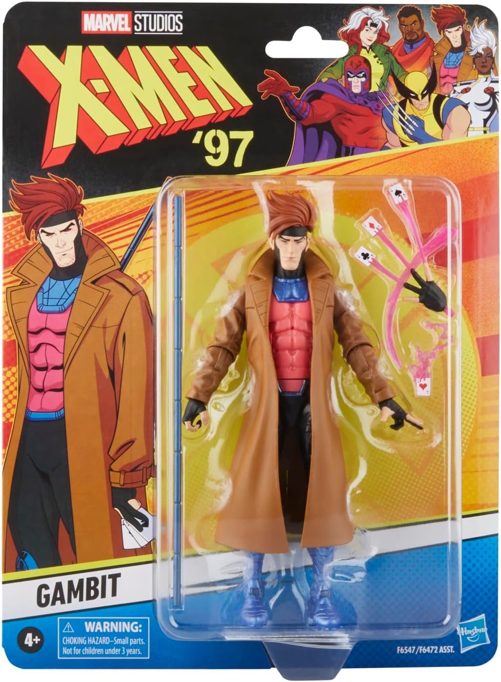 Marvel Hasbro Legends Series Gambit, X-Men ‘97 Collectible 6 Inch Action Figures, Legends Action Figures