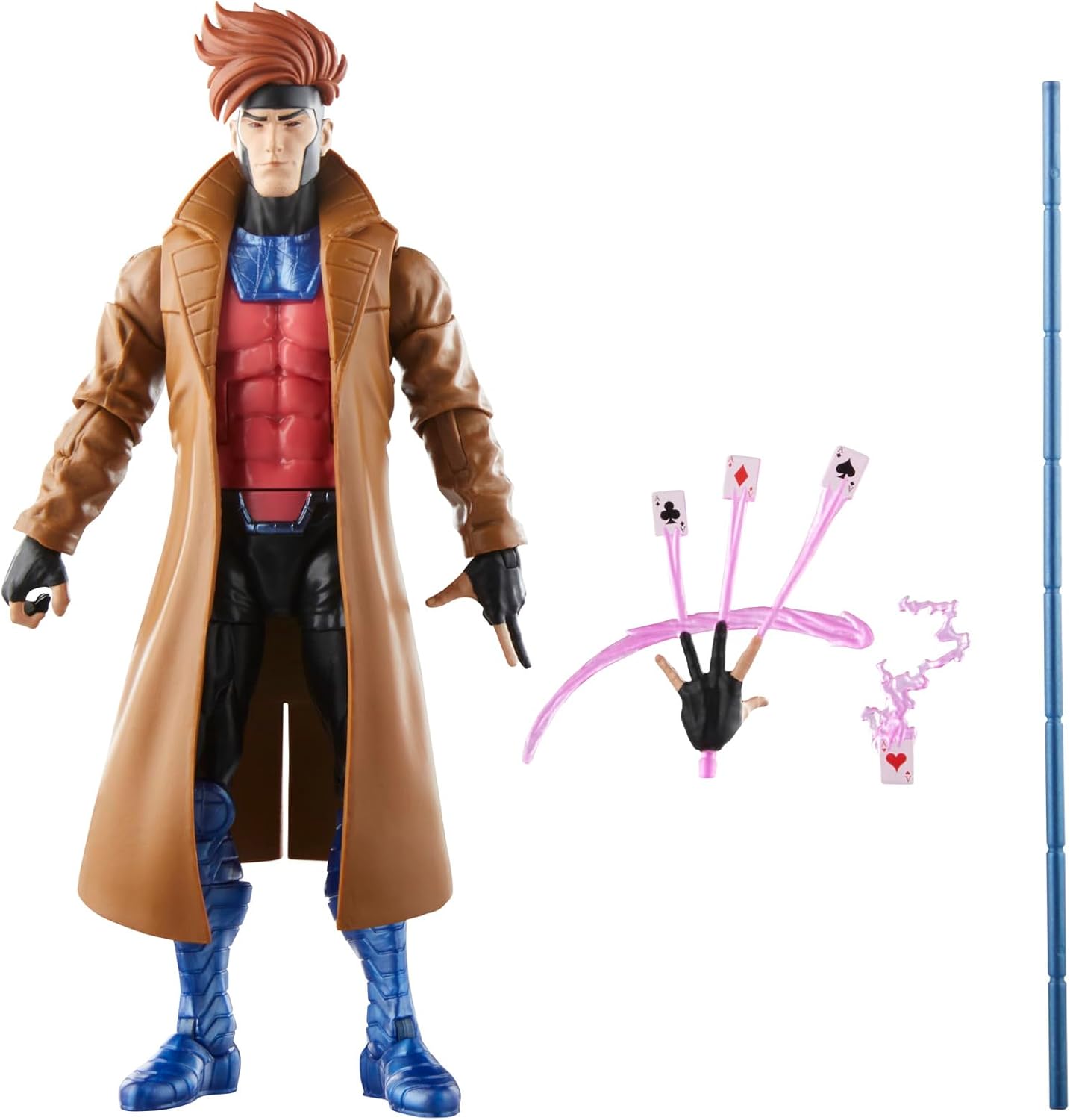 Marvel Hasbro Legends Series Gambit, X-Men ‘97 Collectible 6 Inch Action Figures, Legends Action Figures